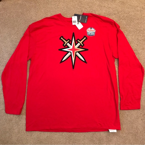 Fanatics Other - Vegas Golden Knights Long Sleeve Tee NEW Mens Size 3XL Red Lake Tahoe 2021 Game